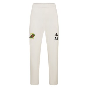 adidas-SS Elite Cricket Pants - Ivory/White