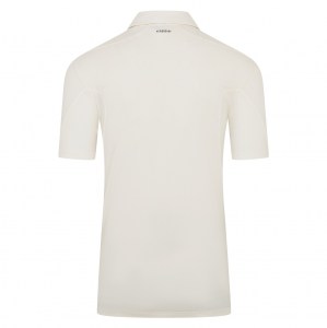 adidas-SS Elite Short Sleeve Cricket Shirt - Ivory/White