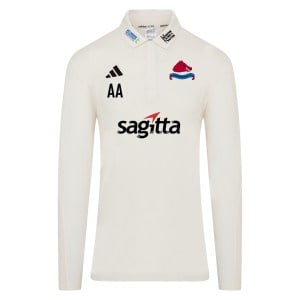adidas-SS Elite Long-Sleeve Polo Shirt - Ivory/White