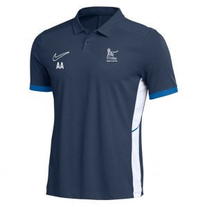 Nike Dri-FIT Academy 25 Polo - Obsidian/Royal Blue/White