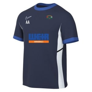 Nike Academy 25 Short-Sleeve Training Top - Obsidian/Royal Blue/White