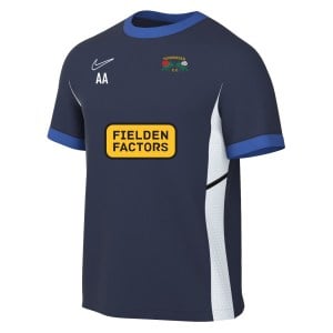 Nike Academy 25 Short-Sleeve Training Top - Obsidian/Royal Blue/White