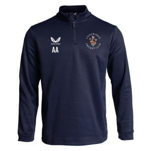 Castore Fleece Brushback 1/4 Zip Midlayer - Navy