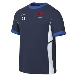 Nike Academy 25 Short-Sleeve Training Top - Obsidian/Royal Blue/White