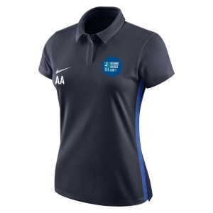 Nike Womens Academy 18 Performance polo (W) Obsidian-Royal Blue-White