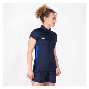 Nike Womens Academy 18 Performance polo (W) Obsidian-Royal Blue-White