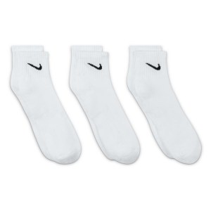 Nike Everyday Cushion Ankle Training Socks (3 Pair) White-Black