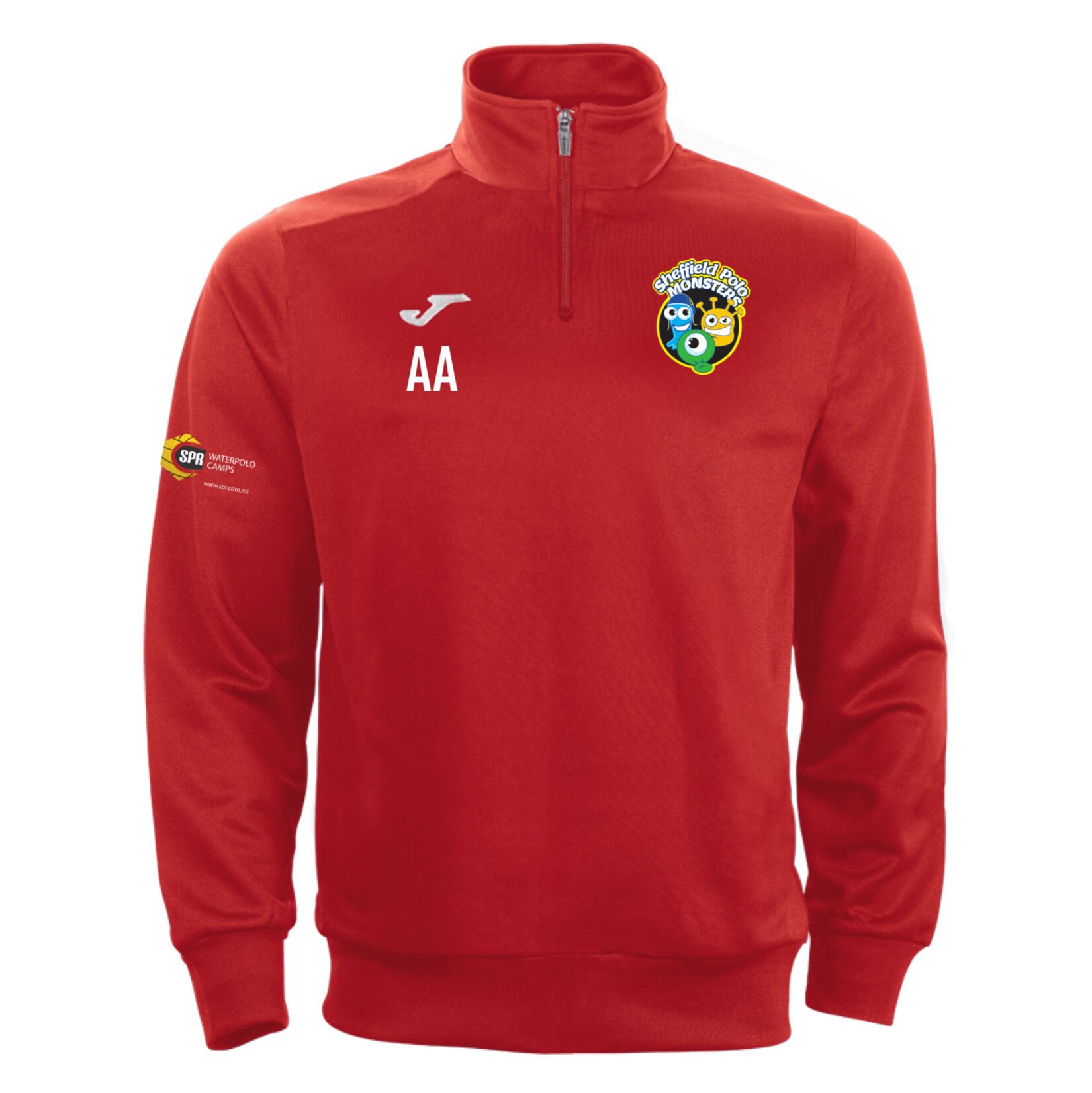 Joma Faraon 1/4 Zip Sweatshirt - Red/White
