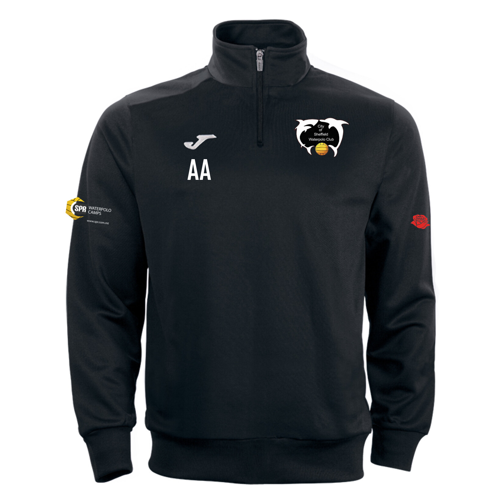 Joma Faraon 1/4 Zip Sweatshirt - Black/White
