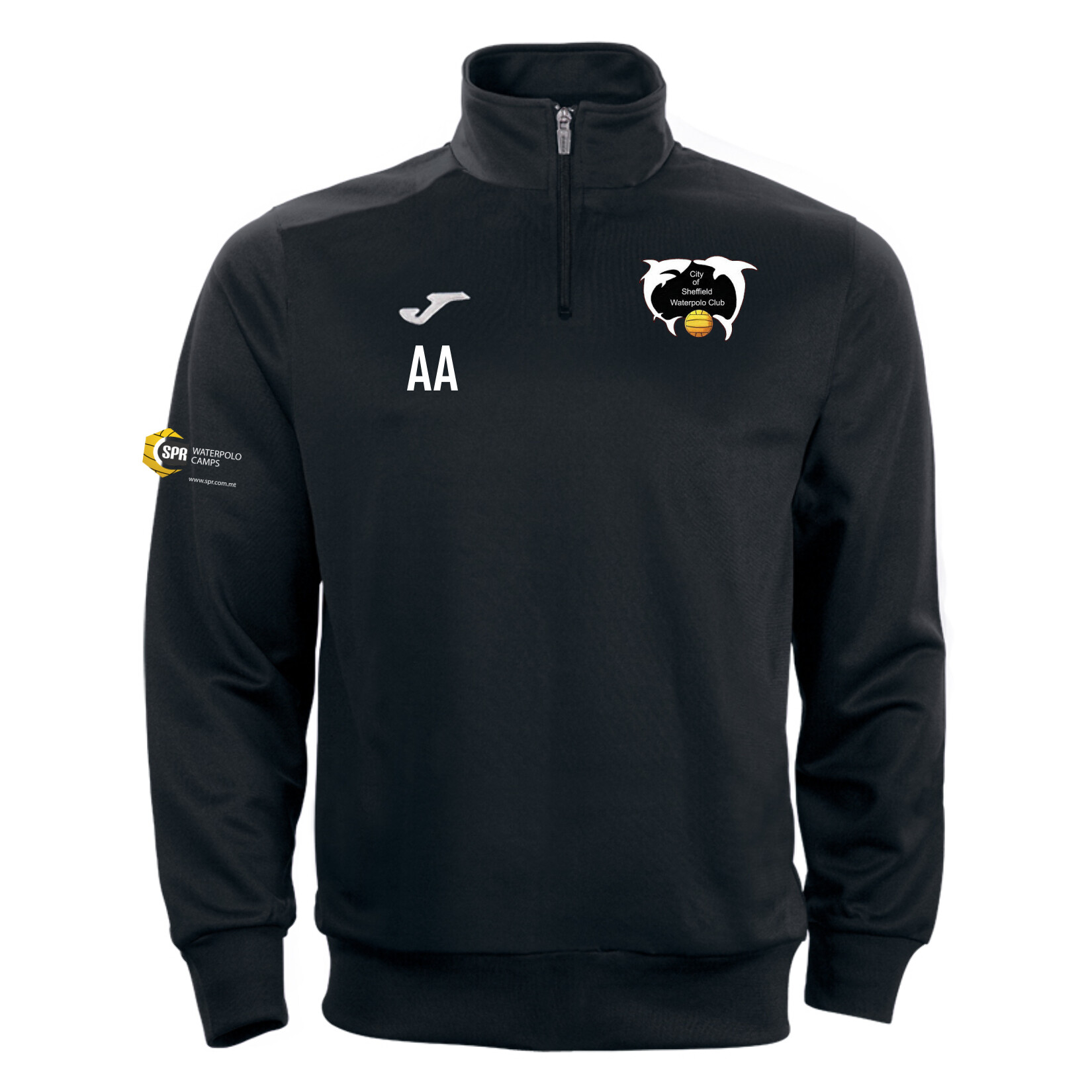 Joma Faraon 1/4 Zip Sweatshirt - Black/White