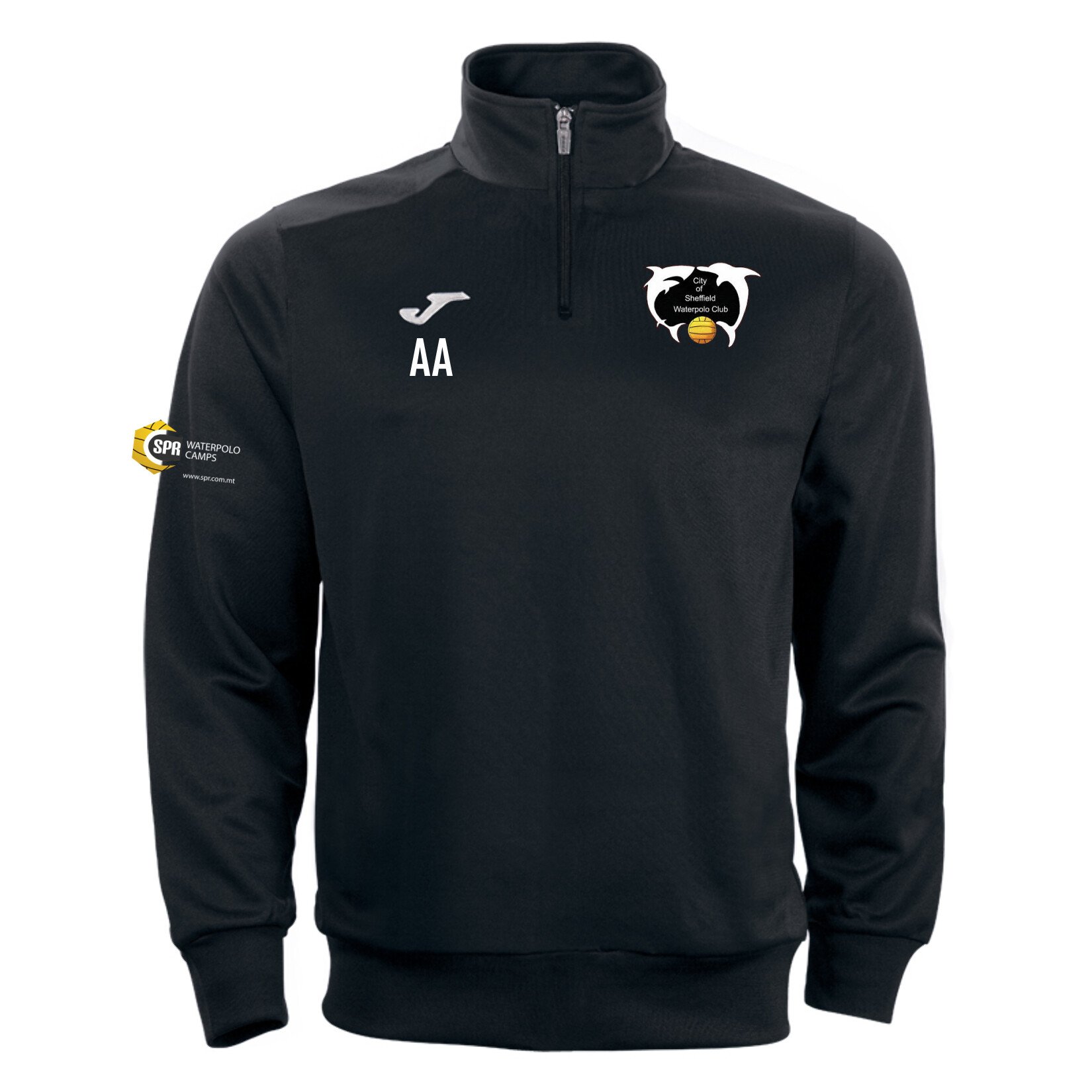 Joma Faraon 1/4 Zip Sweatshirt - Black/White