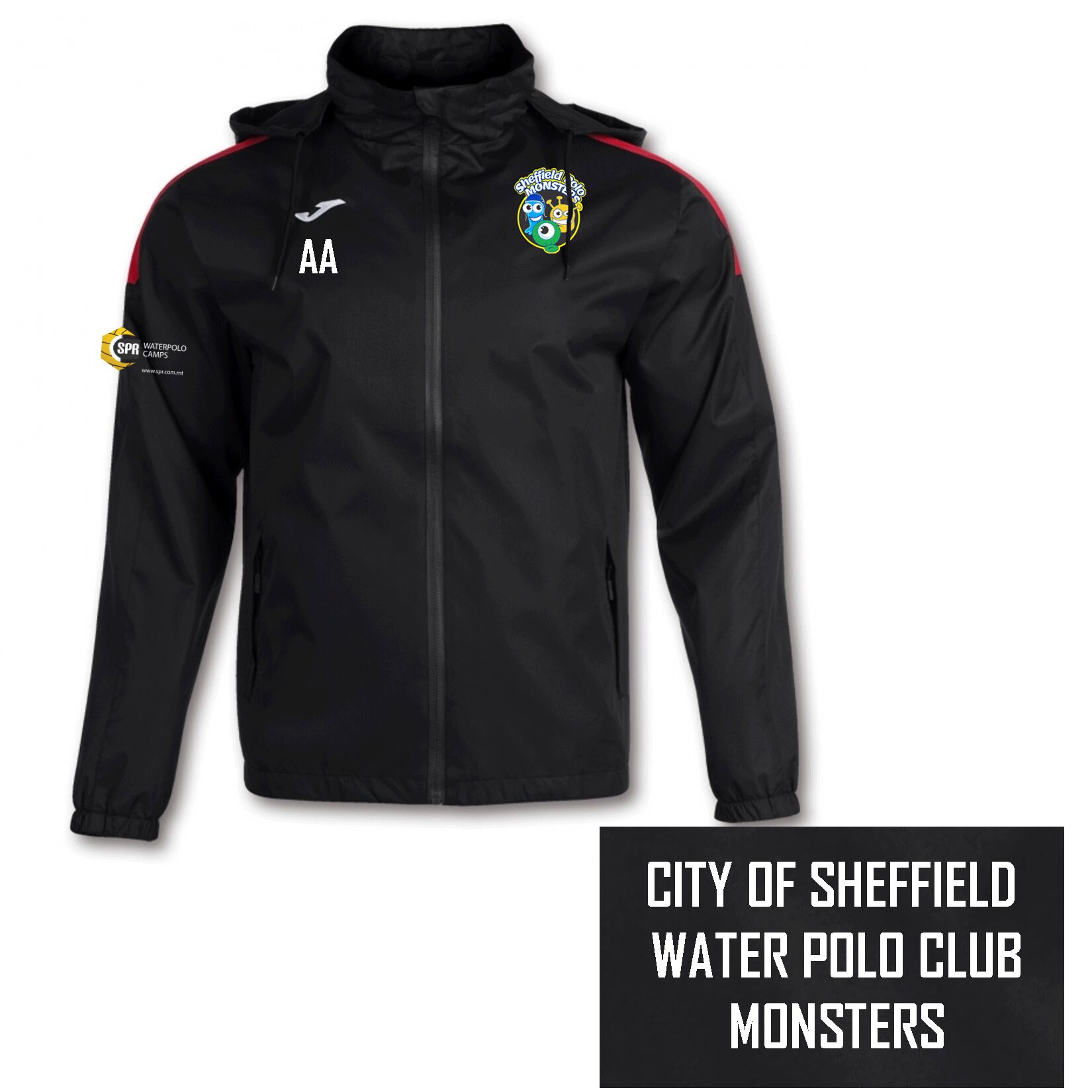 Joma Trivor Rain Jacket - Black/Red