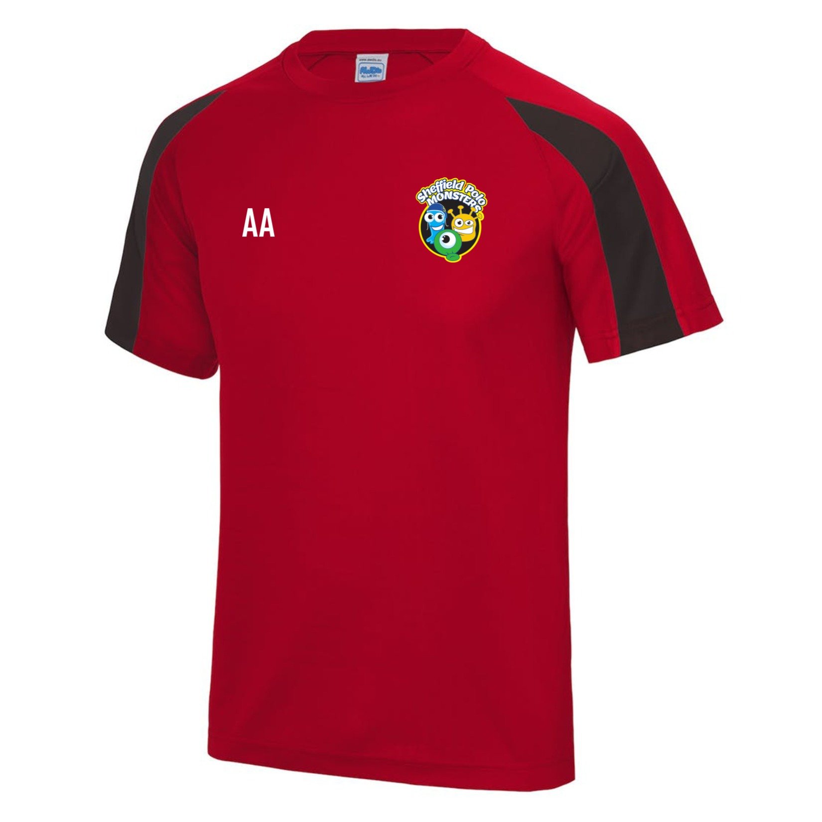 Contrast Cool Tee - Fire/Red/Jet/Black