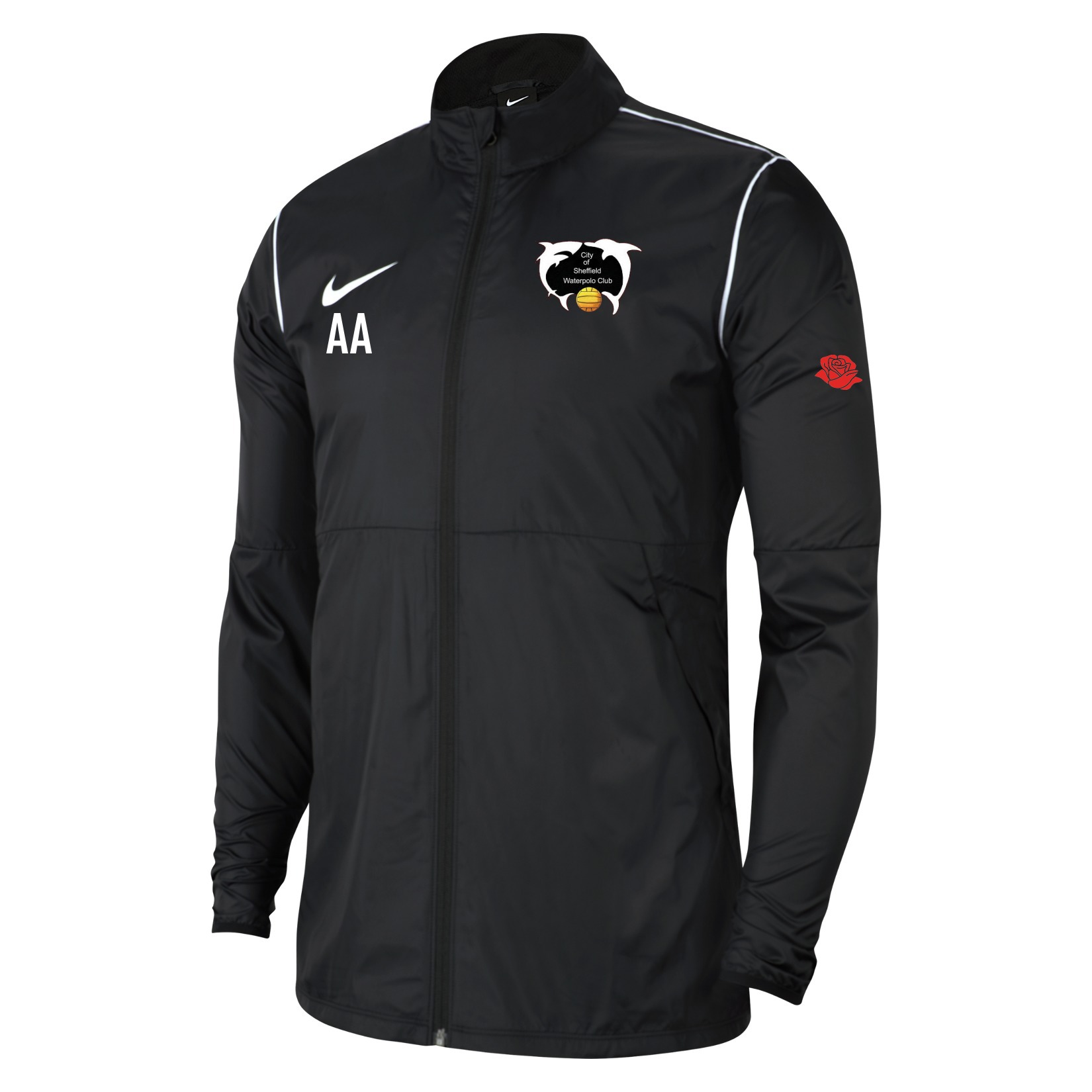 Nike Park 20 Repel Rain Jacket - Black/White/White
