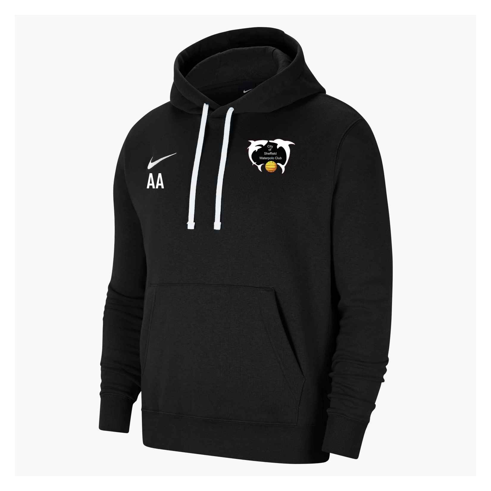 Nike Team Club 20 Fleece Hoodie (M) - Black/White/White