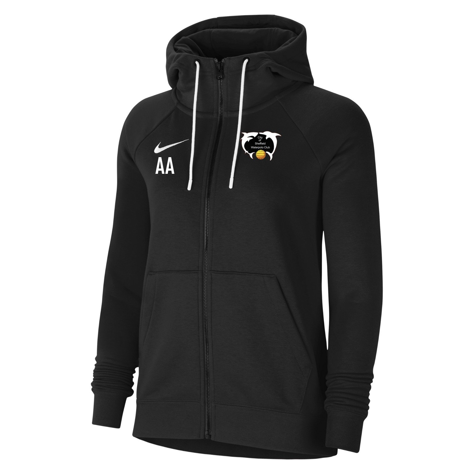 Nike Team Club 20 Full-Zip Hoodie (W) - Black/White/White