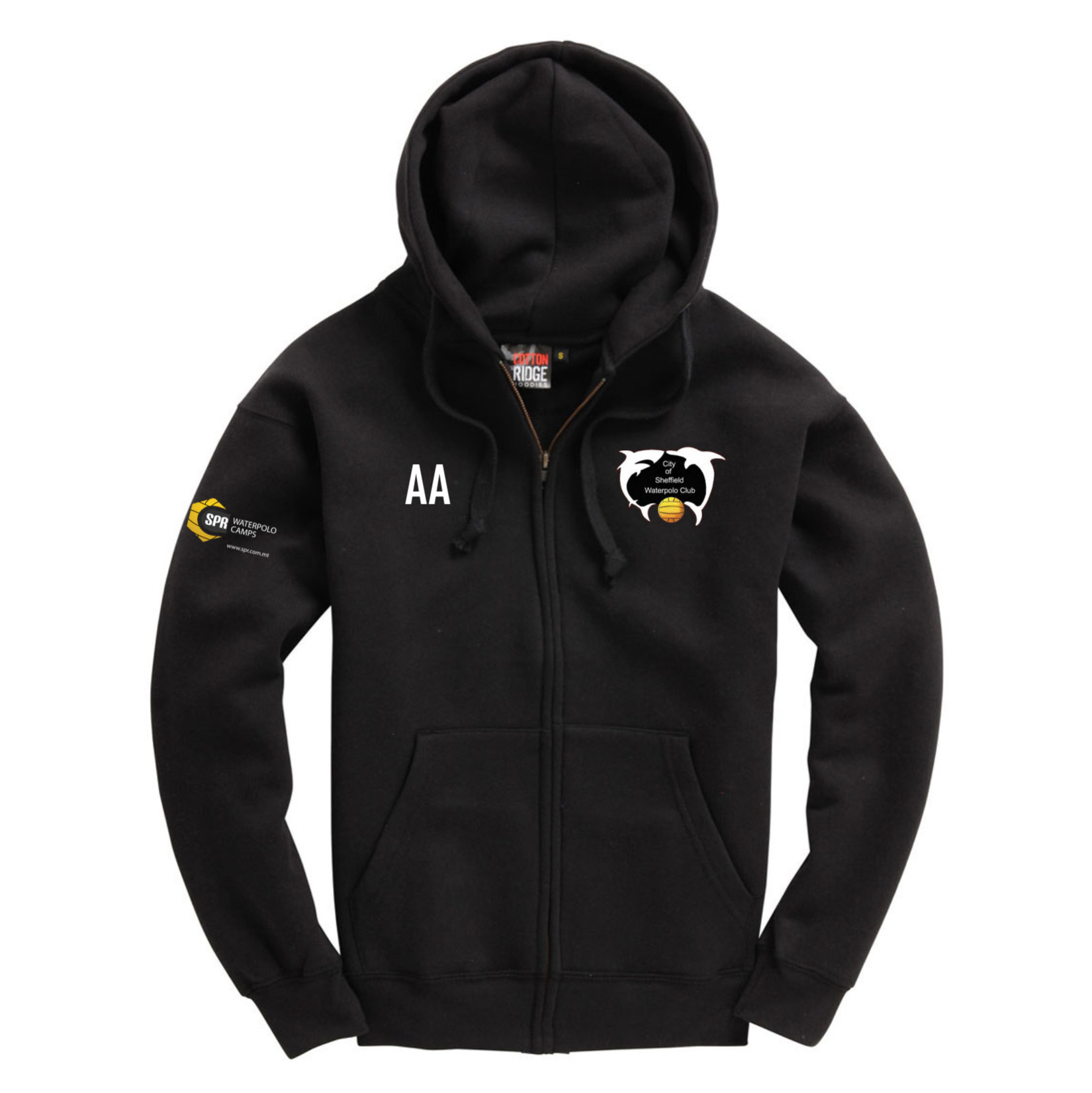 Cottonridge Premium Full Zip Hoodie - Black