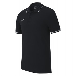 Nike Team Club 19 Polo Black-White