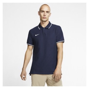 Nike Team Club 19 Polo Obsidian-White