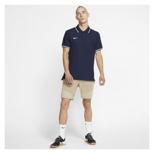Nike Team Club 19 Polo Obsidian-White