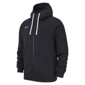 Nike Team Club 19 Full Zip Hoodie Black-Black-White-White