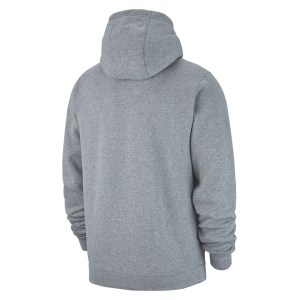 Nike Team Club 19 Full Zip Hoodie Dk Grey Heather-Dark Steel Grey-Black