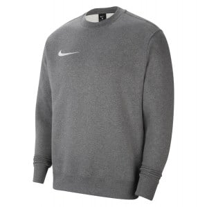 Nike Team Club 20 Fleece Crew Sweatshirt Charcoal Heather-White-White