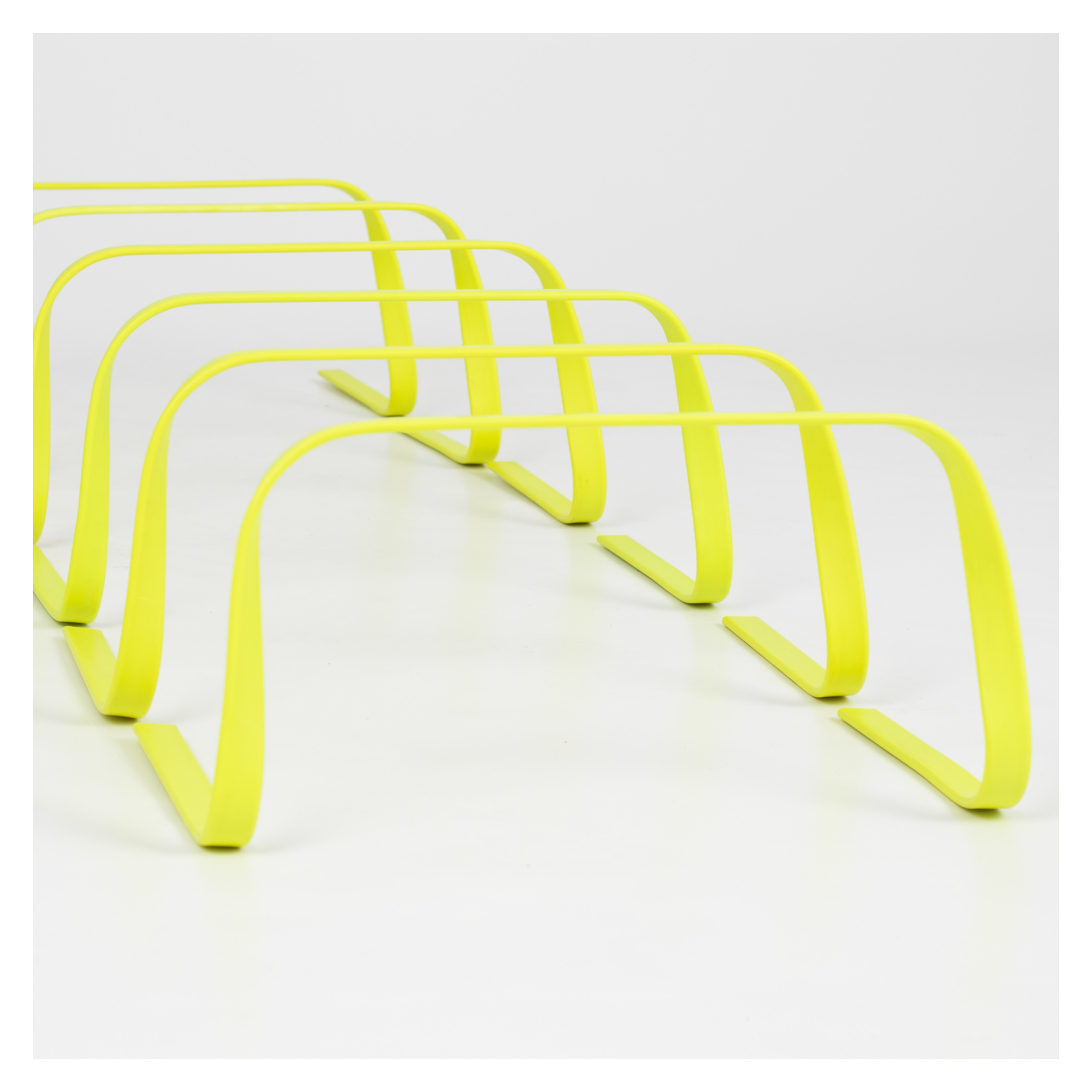 Super Agility 9'' Hurdles (Set of 6) with carry handle Fluo Yellow