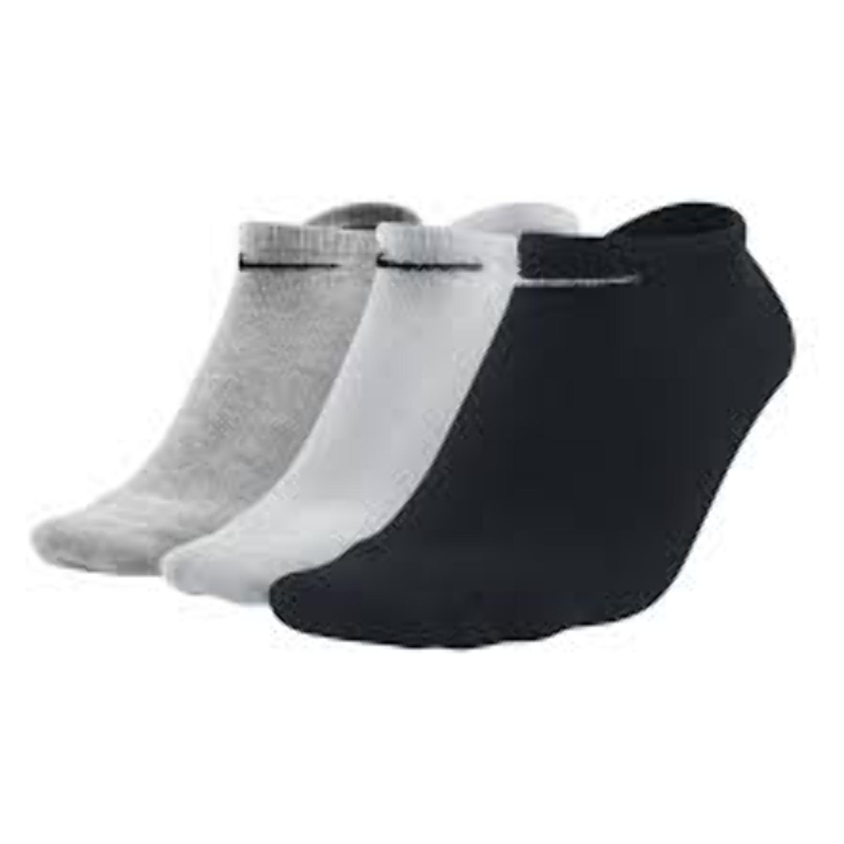 Nike 3 PACK OF NO SHOW TRAINING SOCKS Gh-(bk)-Wh-(bk)-Bk-(wh)