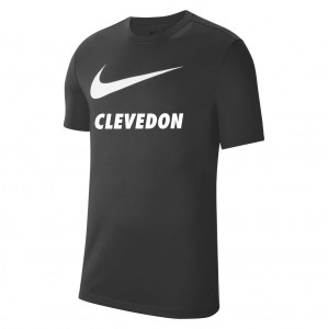 Nike Team Club 20 Swoosh Tee (M) Black-White