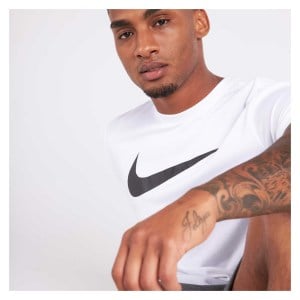 Nike Team Club 20 Swoosh Tee (M) White-Black