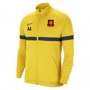 Nike Academy 21 Knit Track Jacket (M) Tour Yellow-Black-Anthracite-Black
