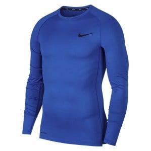 Nike Pro Tight Fit Long-Sleeve Top Game Royal-Black