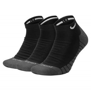 Nike Everyday Max Cushioned Training No-Show Socks (3 Pairs) Black-Anthracite-White