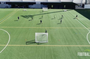 Small sided football training session