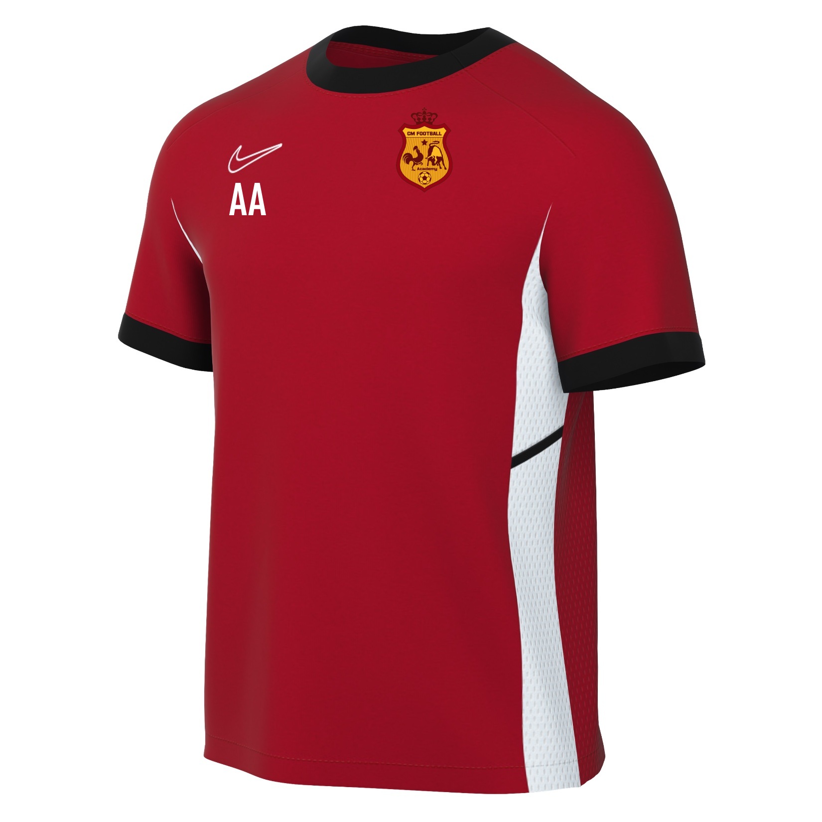 Nike Academy 25 Short-Sleeve Training Top - University Red/Gym Red/White