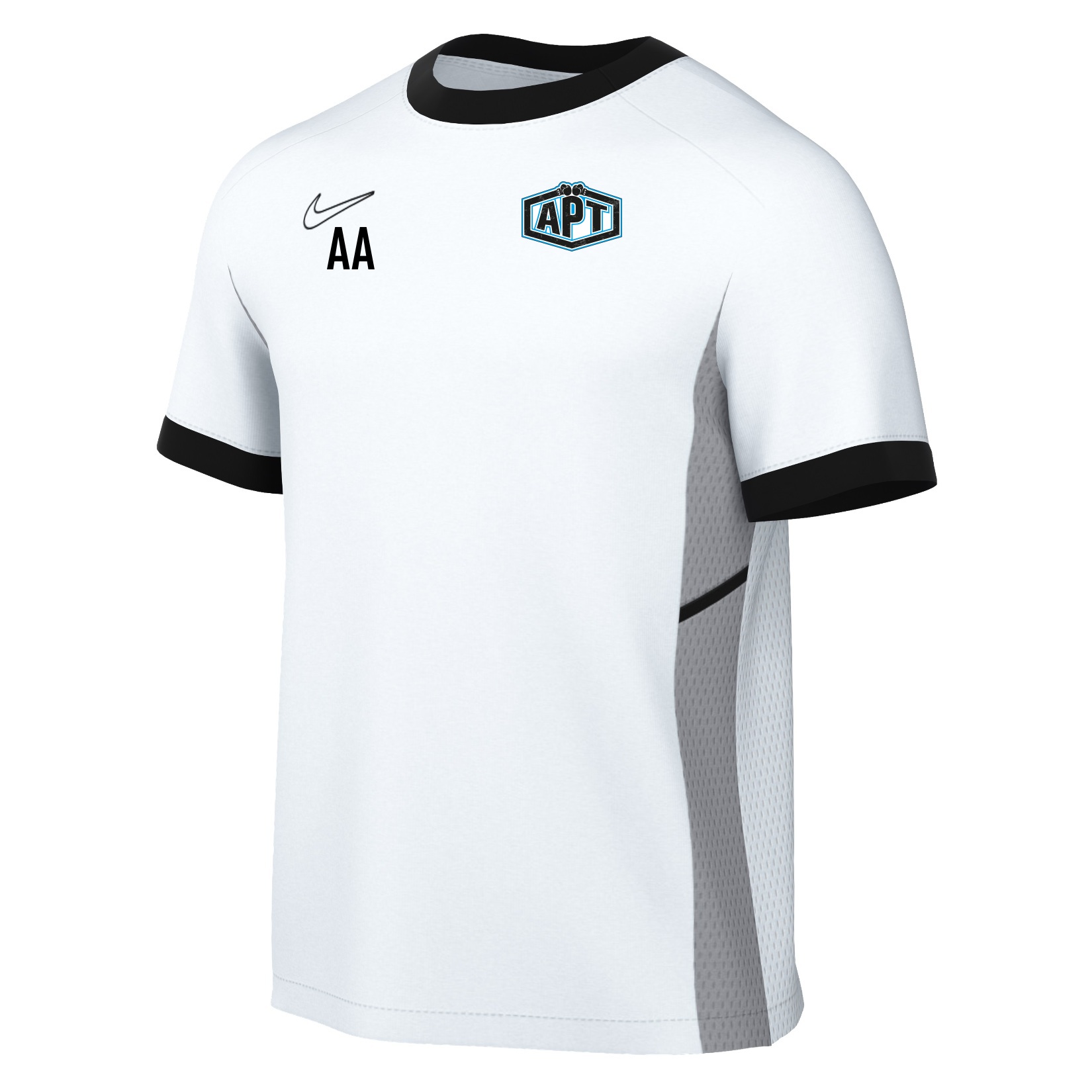 Nike Academy 25 Short-Sleeve Training Top - White/Black/Black