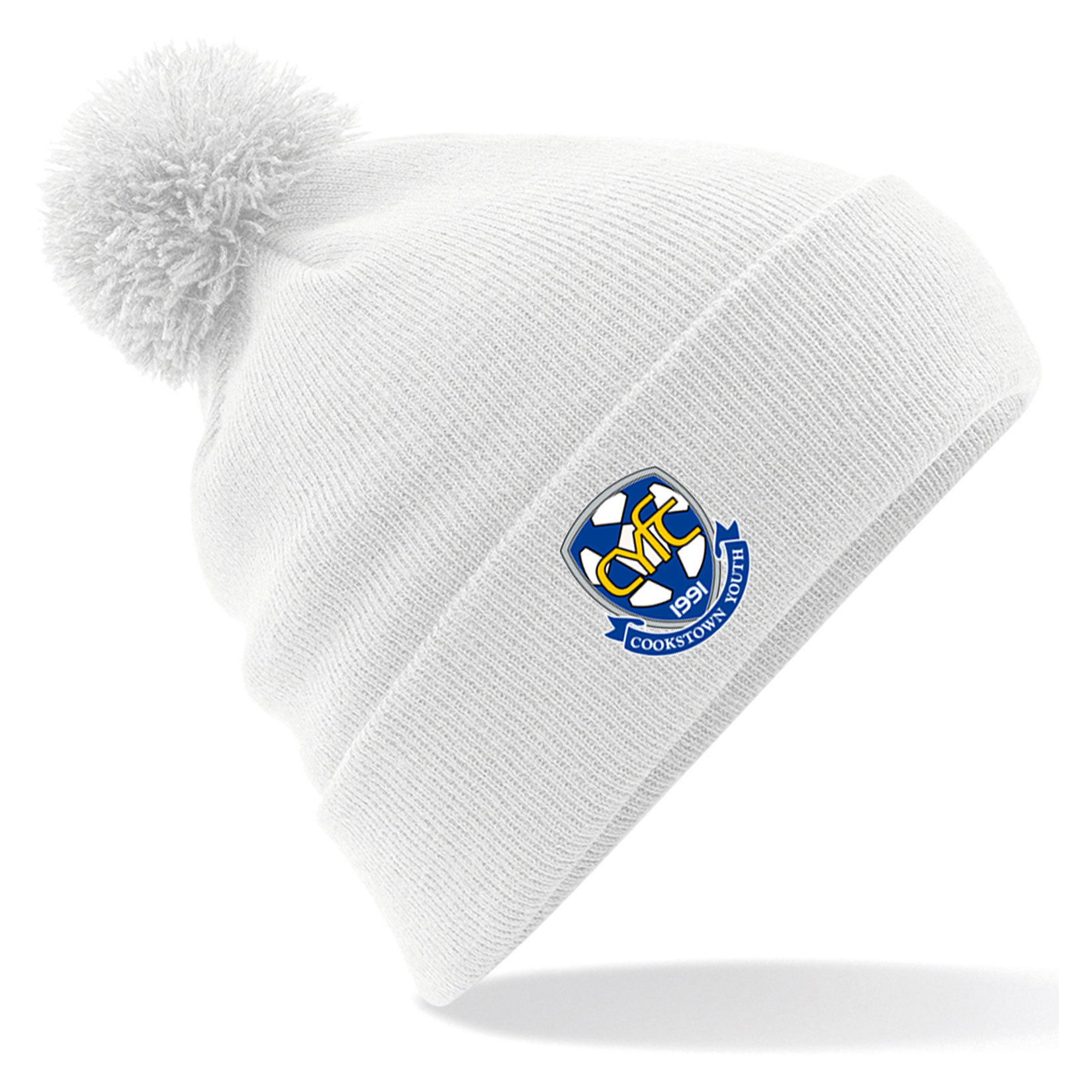 Original Pom Pom Beanie White