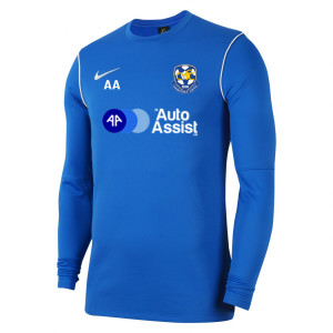 Nike Dri-FIT Park 20 Crew Top Royal Blue-White-White