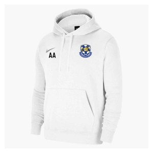Nike Team Club 20 Fleece Hoodie (M) White-White-Wolf Grey