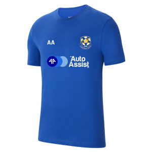 Nike Team Club 20 Cotton T-Shirt (M) Royal Blue-White