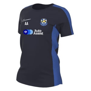 Nike Womens Academy 23 Short Sleeve Training Top (W) Obsidian-Royal Blue-White
