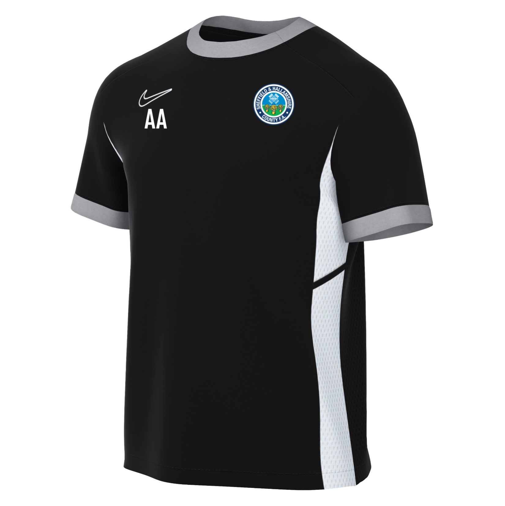 Nike Academy 25 Short-Sleeve Training Top - Black/White/White