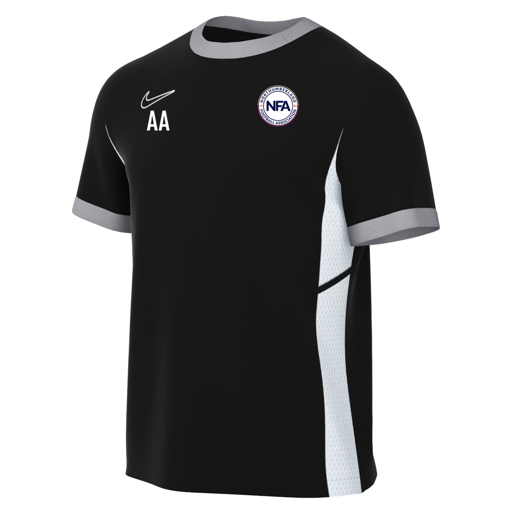 Nike Academy 25 Short-Sleeve Training Top - Black/White/White