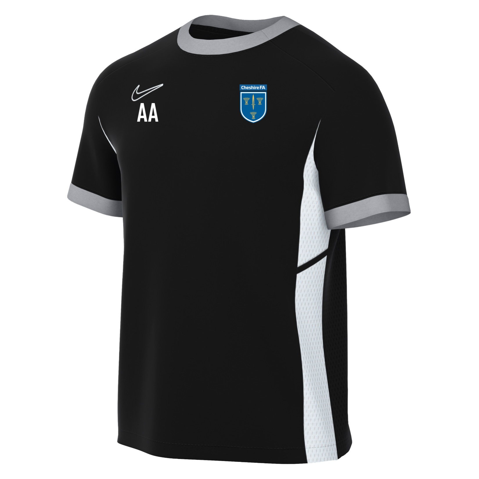 Nike Academy 25 Short-Sleeve Training Top - Black/White/White