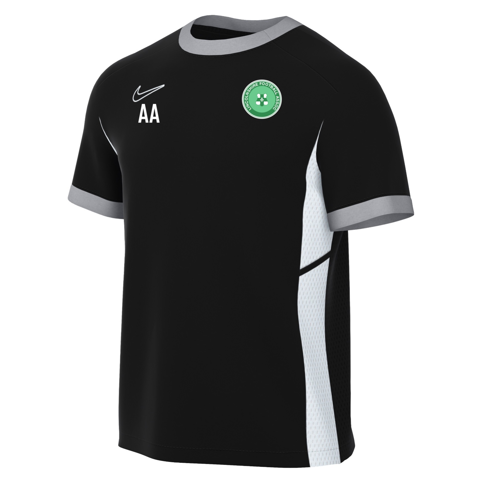 Nike Academy 25 Short-Sleeve Training Top - Black/White/White