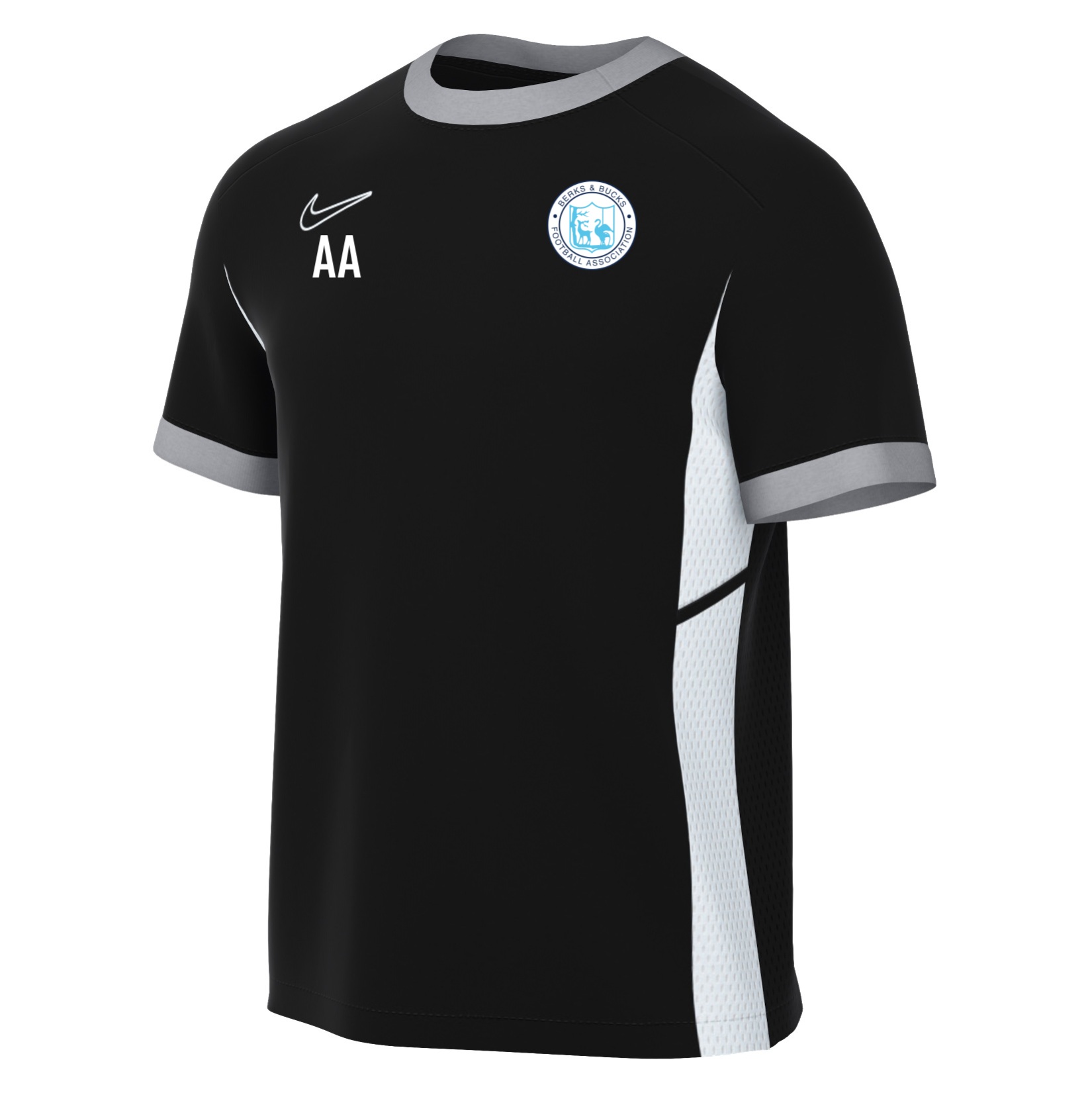 Nike Academy 25 Short-Sleeve Training Top - Black/White/White