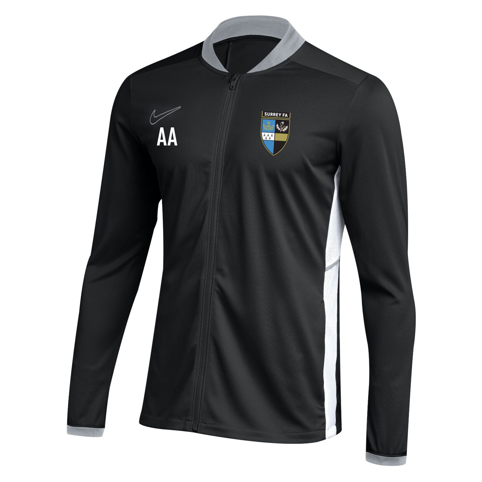 Nike Dri-FIT Academy 25 Knit Track Jacket - Black/White/White