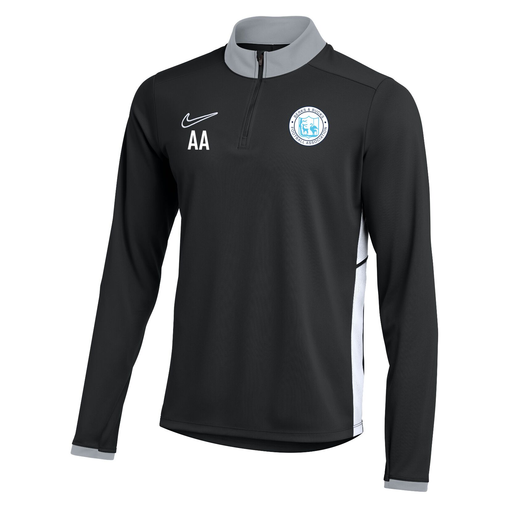 Nike Dri-FIT Academy 25 Drill Top - Black/White/White