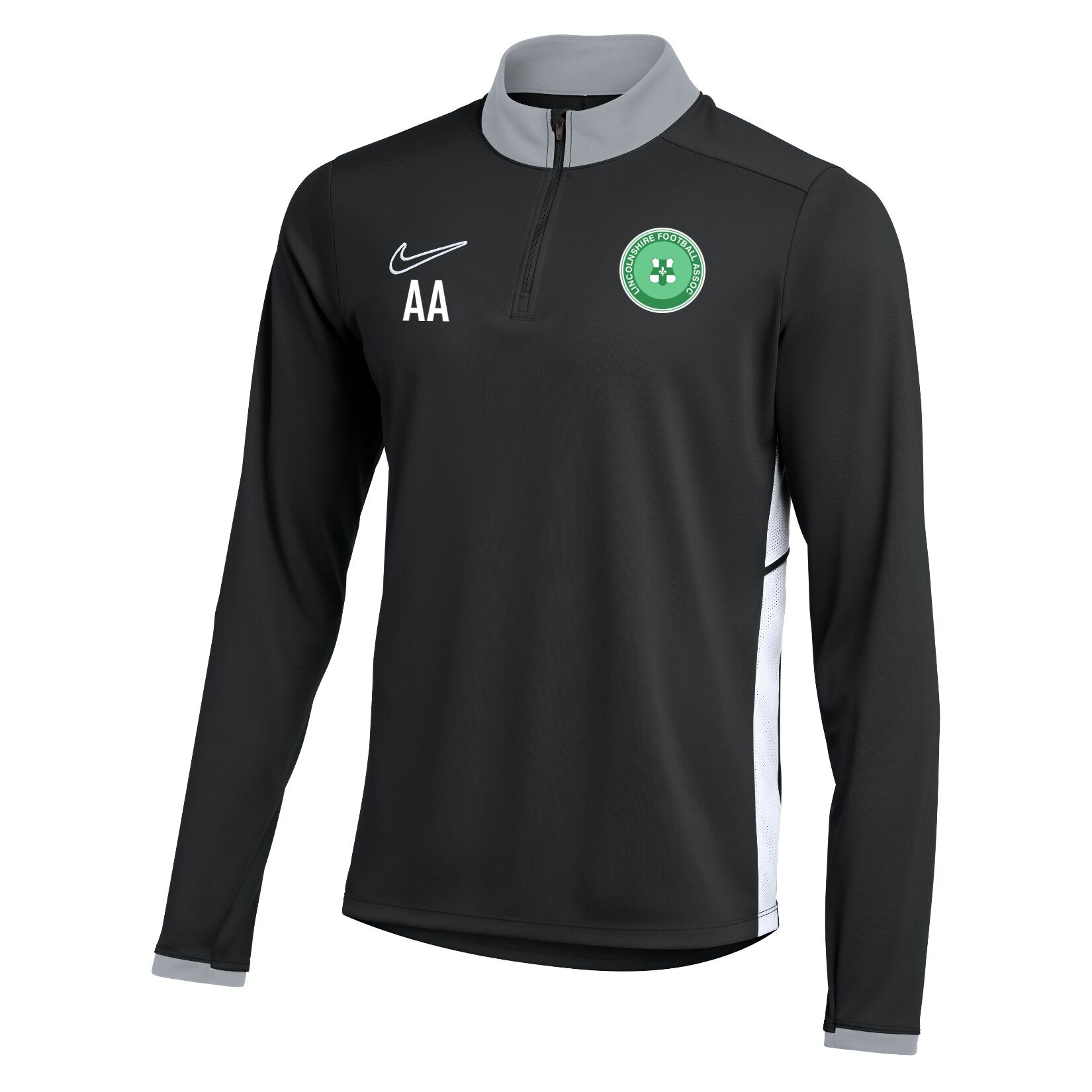 Nike Dri-FIT Academy 25 Drill Top - Black/White/White